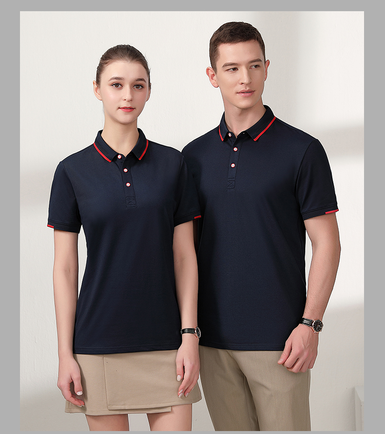 40 business lapel short-sleeved POLO shirt H32-6086