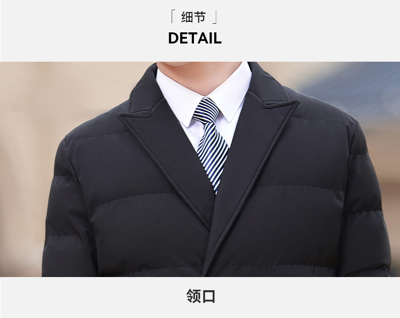 Autumn and winter down cotton warm cotton coat mid-length men style DY7-2319A men style