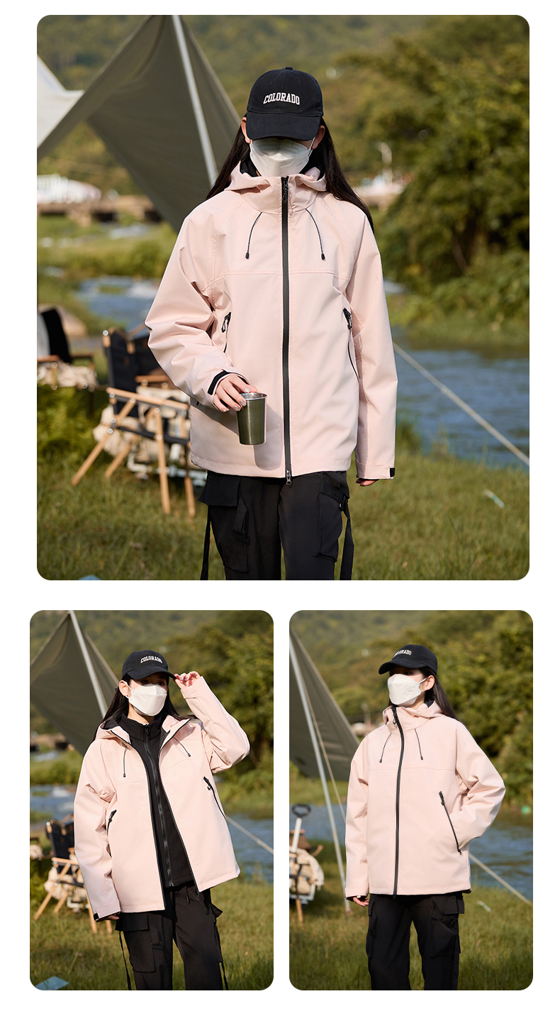 Couples outdoor bird home graphene silver fox velvet three-in-one jacket KA3-90132077