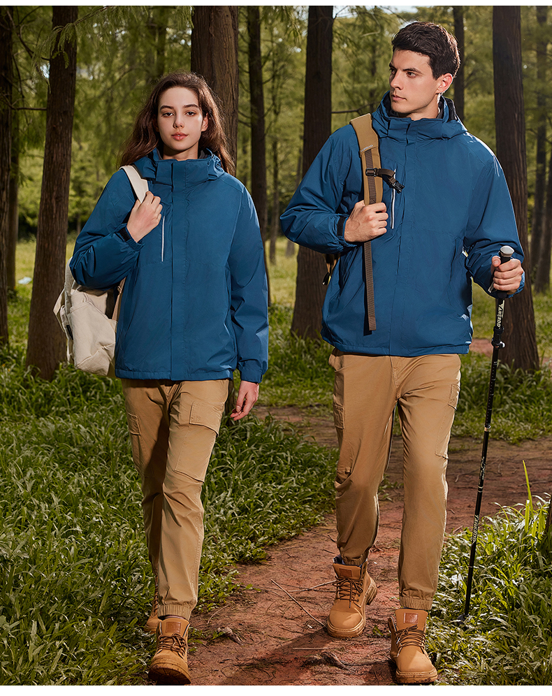 Outdoor mountaineering polar fleece three-in-one couple jacket YZ02-556