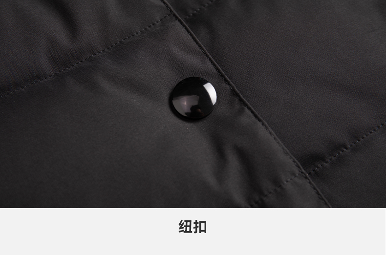 Lapel Thickened Down Cotton Jacket Mid-Length Men Style DY7-253A Men Style