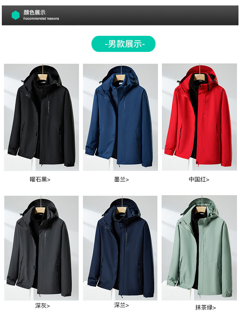 Autumn and winter three-in-one jacket double-sided polar fleece lambskin lining KC4-KY8090 women