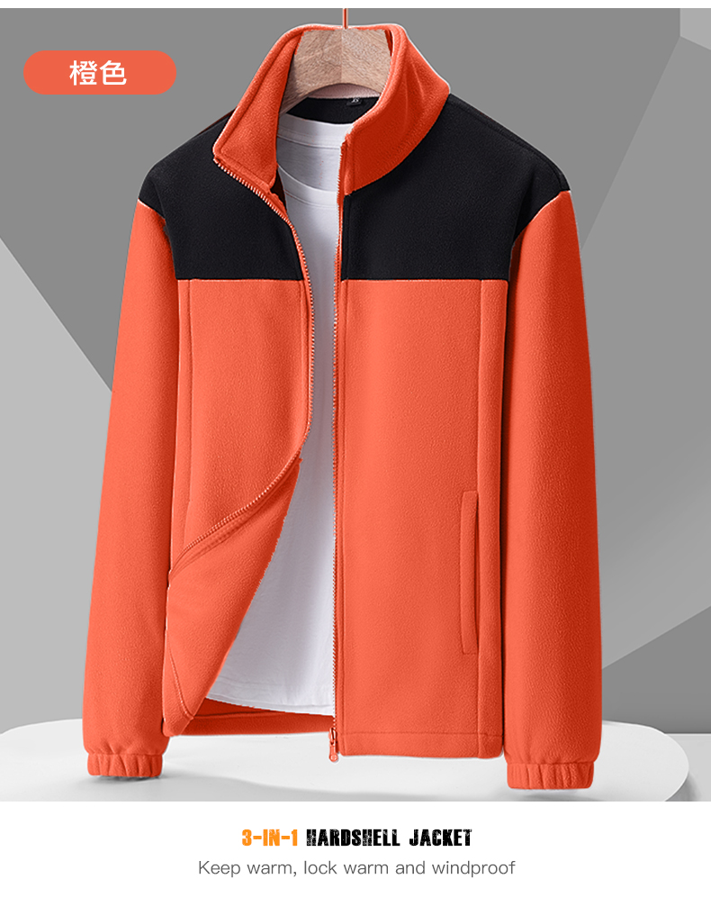 Heat-locking outdoor fleece jacket KE2-23557