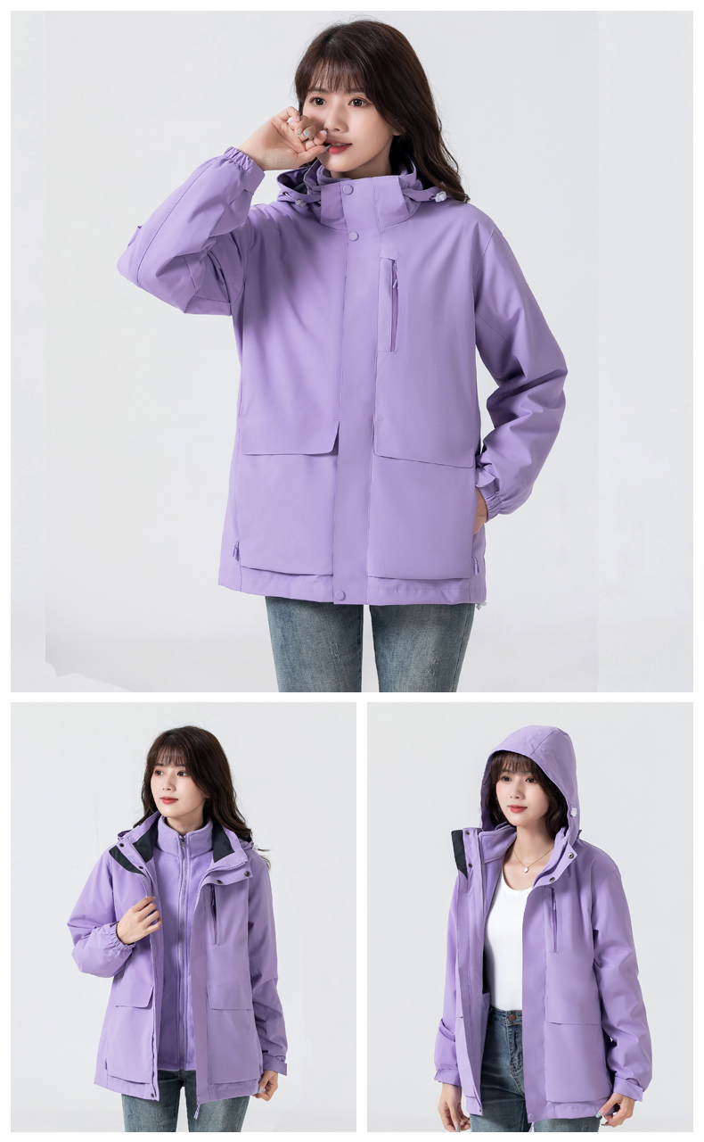 Couples three-in-one polar fleece liner jacket for women Z19-2208