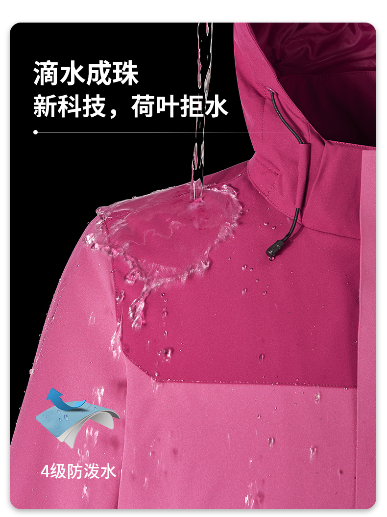 Graphene heat-collecting lotus leaf water-repellent jacket with cotton and one-piece jacket for women H09-LW79660