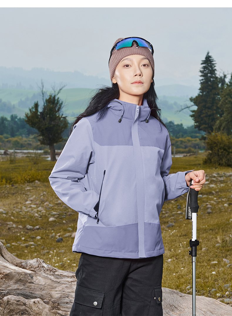 Graphene heat-collecting lotus leaf water-repellent jacket with cotton and one-piece jacket for women H09-LW79660