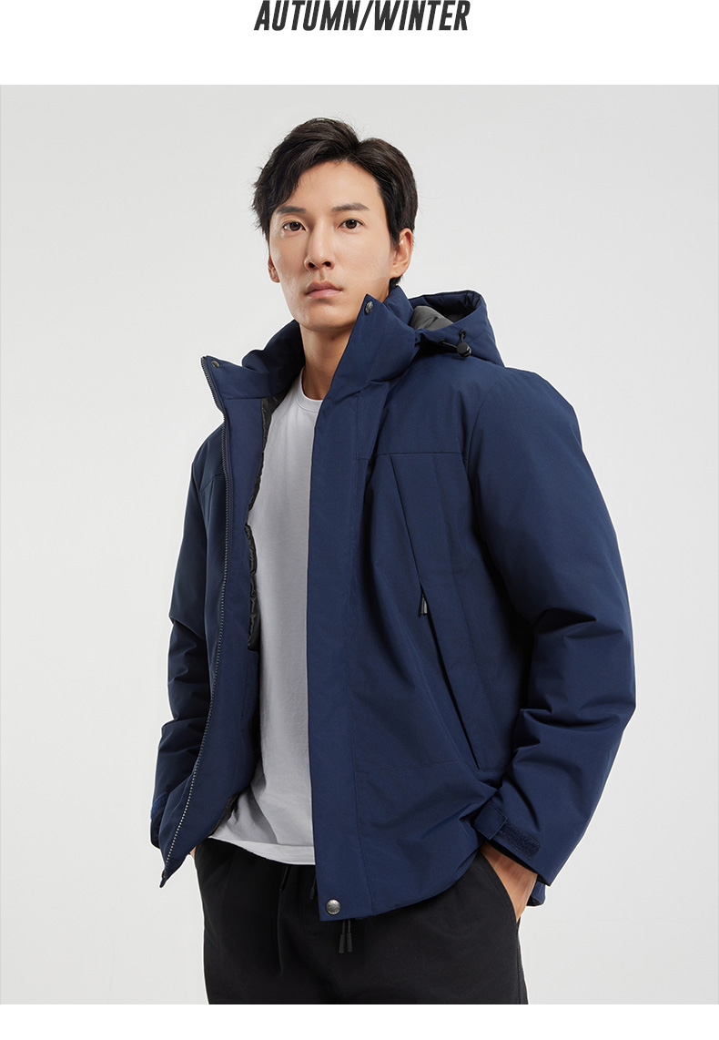 Autumn and winter couple outdoor windproof warm graphene men and women thick cotton coat KO-1999