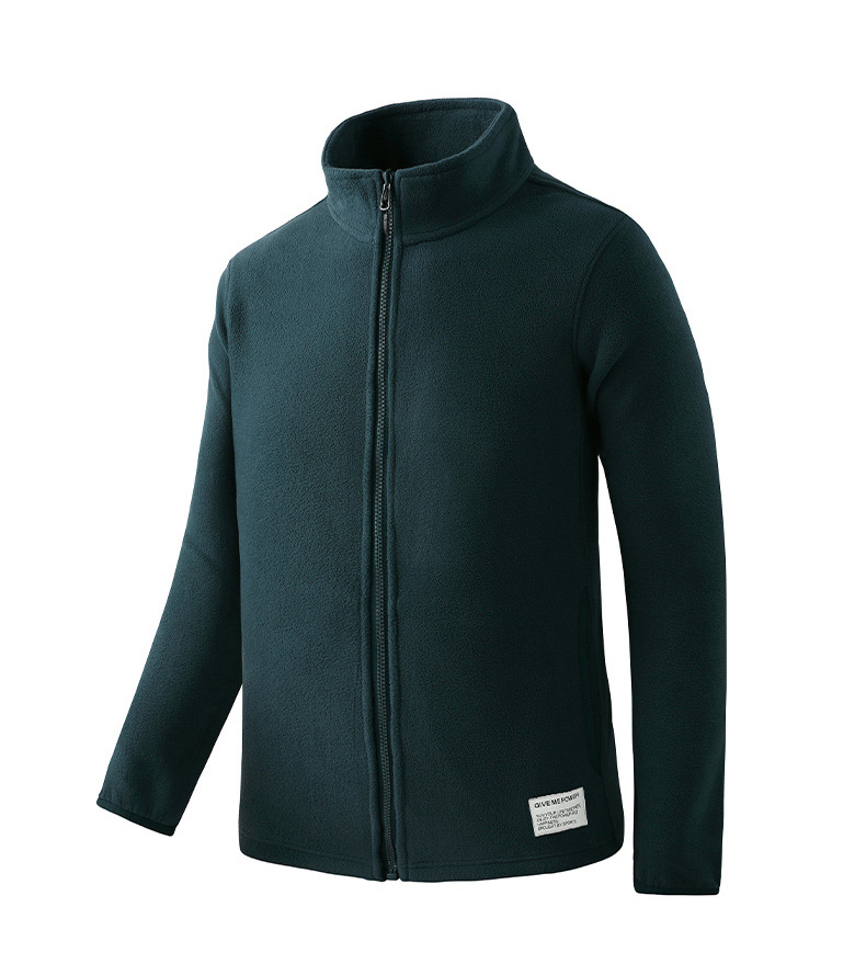 Outdoor sports solid color fleece jacket couple models KG2-2188 men