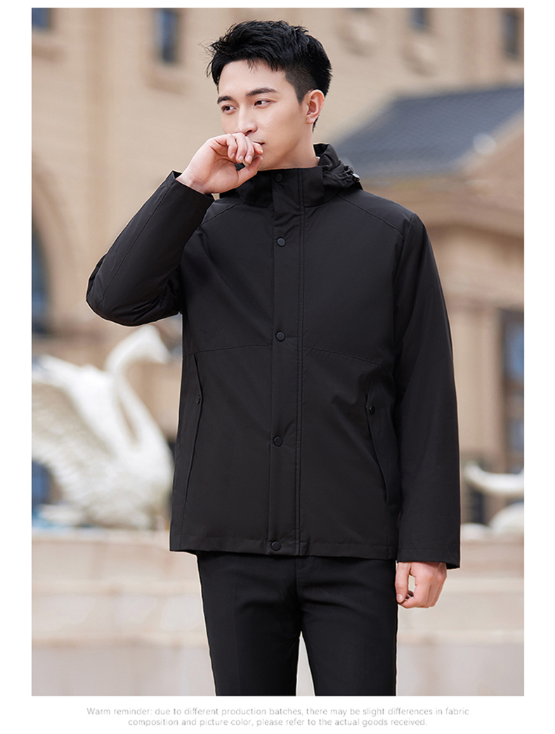 Autumn and winter warm detachable liner coat two-piece suit men DY7-2325A cotton coat men