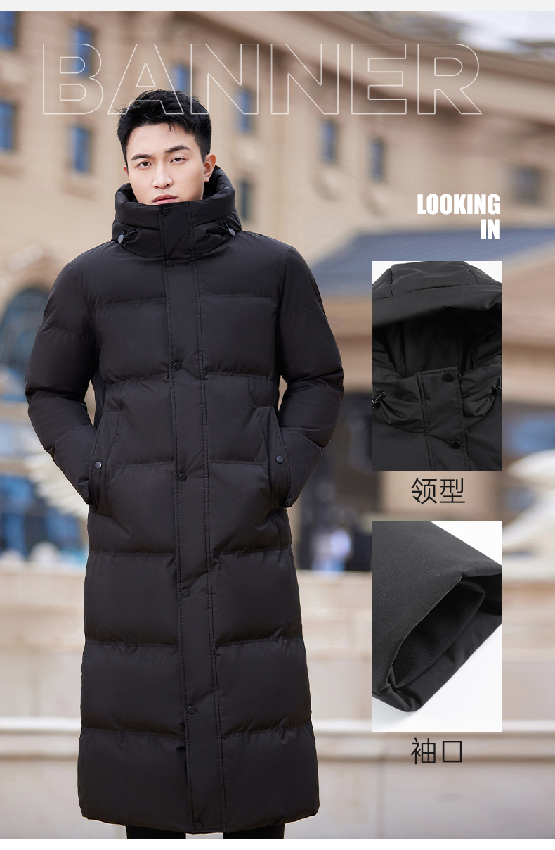 Autumn and winter warm down coat long men style DY7-2327A men style