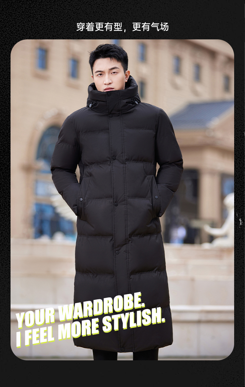 Autumn and winter warm down coat long men style DY7-2327A men style