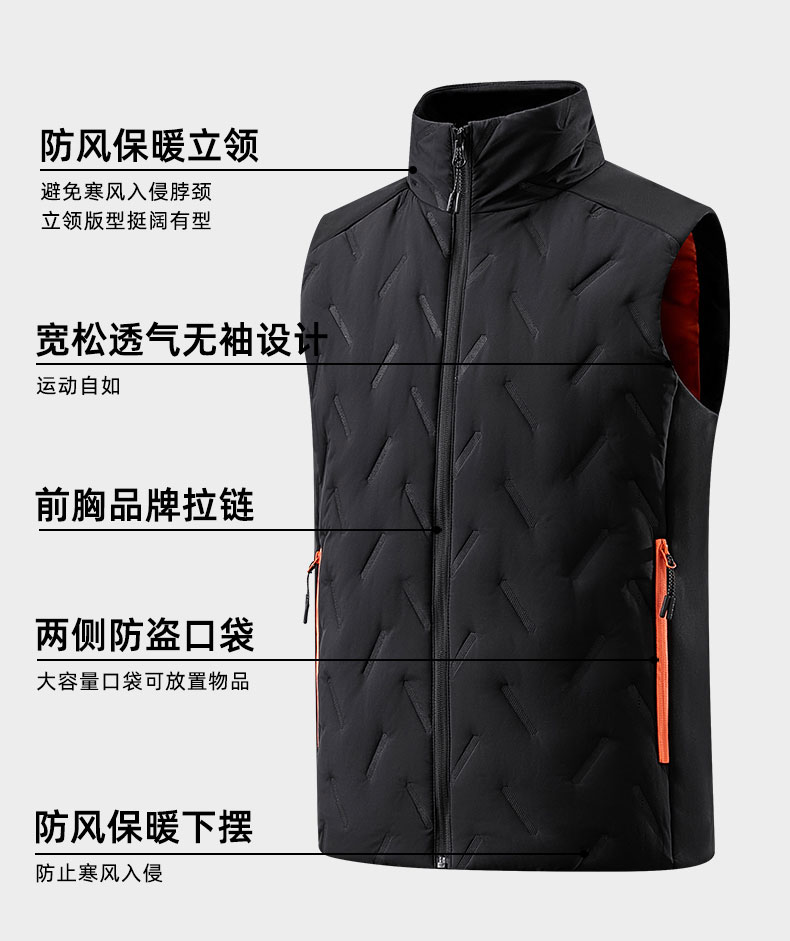 Autumn and winter warm half-high collar vest jacket for women KJ-62501 for women