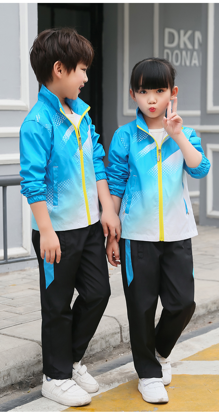 Comfortable outdoor leisure long-sleeved zipper suit parent-child style KH2-553-8819 cardigan suit