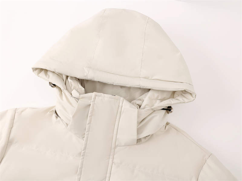 Thickened warm white duck down long down jacket G26-2317