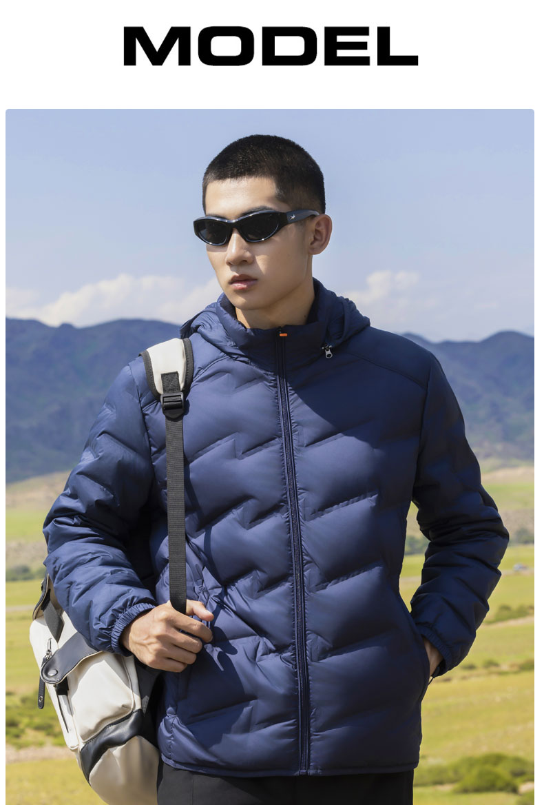 Pure color couple light down jacket H09-79811A