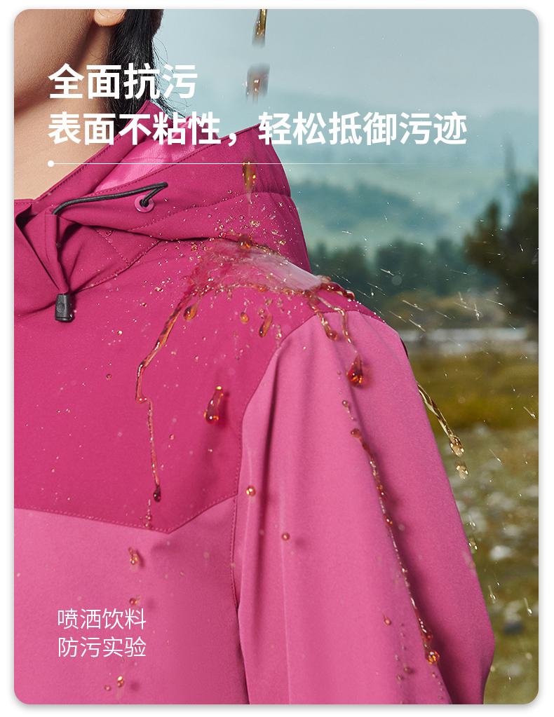 Graphene heat-collecting lotus leaf water-repellent jacket with cotton and one-piece jacket for women H09-LW79660