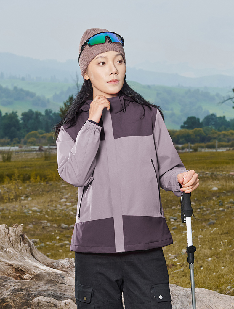 Graphene heat-collecting lotus leaf water-repellent jacket with cotton and one-piece jacket for women H09-LW79660