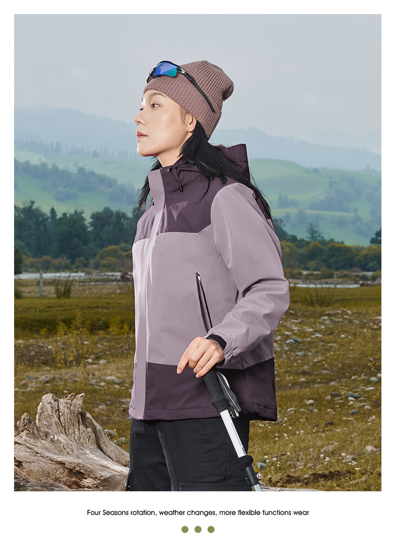 Graphene heat-collecting lotus leaf water-repellent jacket with cotton and one-piece jacket for women H09-LW79660