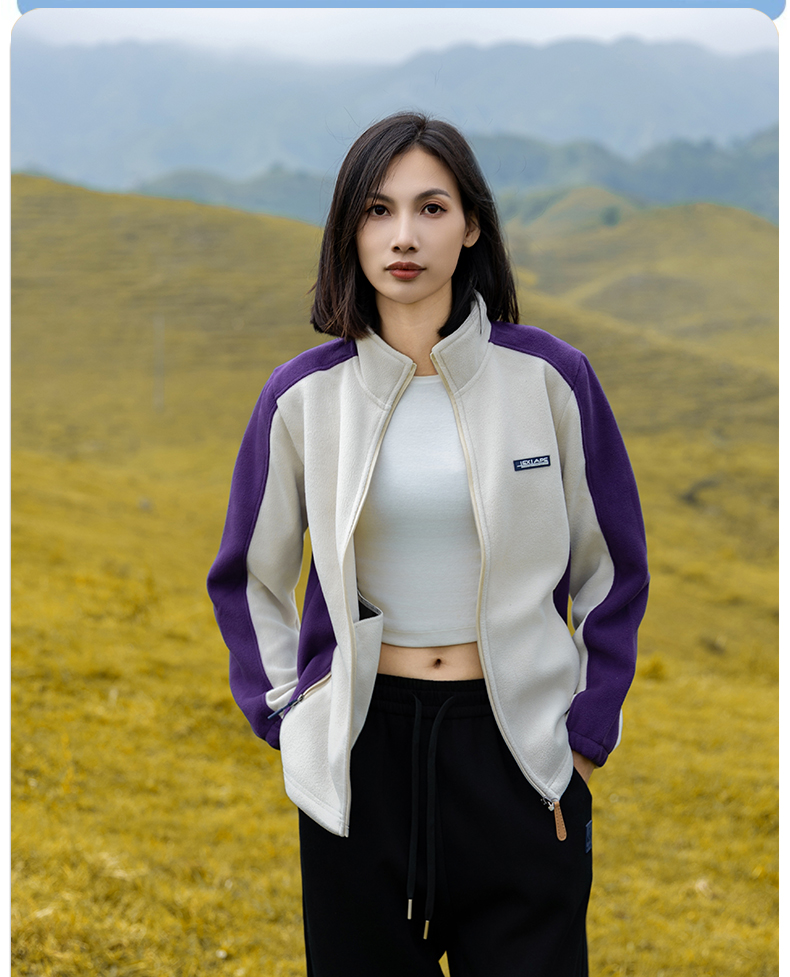 High-density polar fleece jacket for women KG2-3536