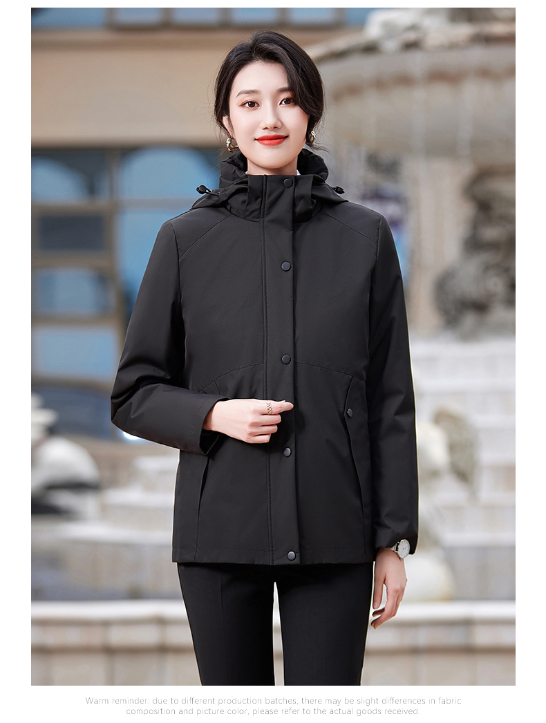 Autumn and winter warm detachable liner coat two-piece suit for women DY7-2325 cotton coat for women