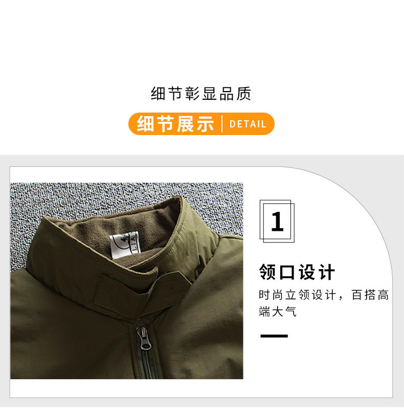 Autumn and winter quick-drying multi-pocket cotton vest E01-3053