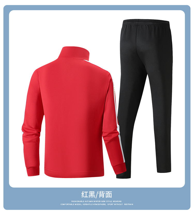 Chinese team competition training sportswear suit parent-child style KH2-214-2309 cardigan suit male (black pants)