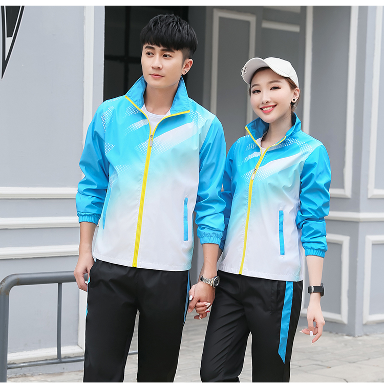 Comfortable outdoor leisure long-sleeved zipper suit parent-child style KH2-553-8819 cardigan suit