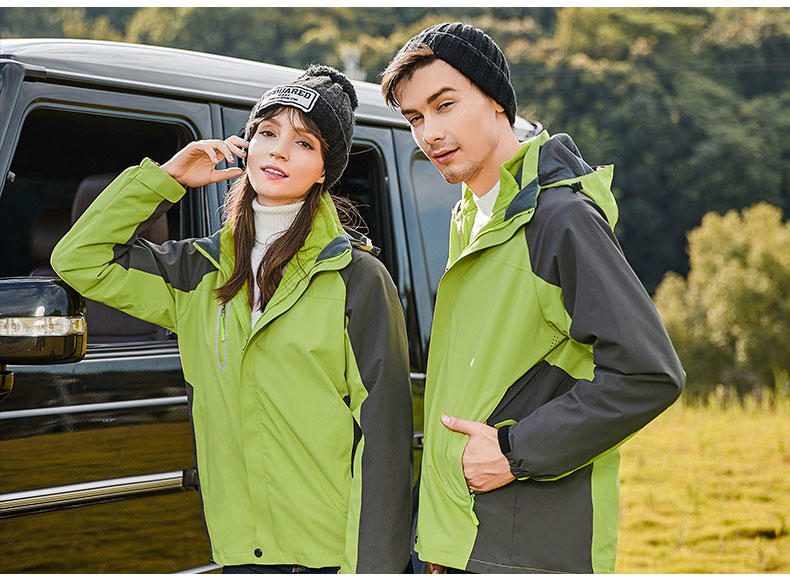 Mechanical elastic three-in-one jacket couple model YZ01-1918