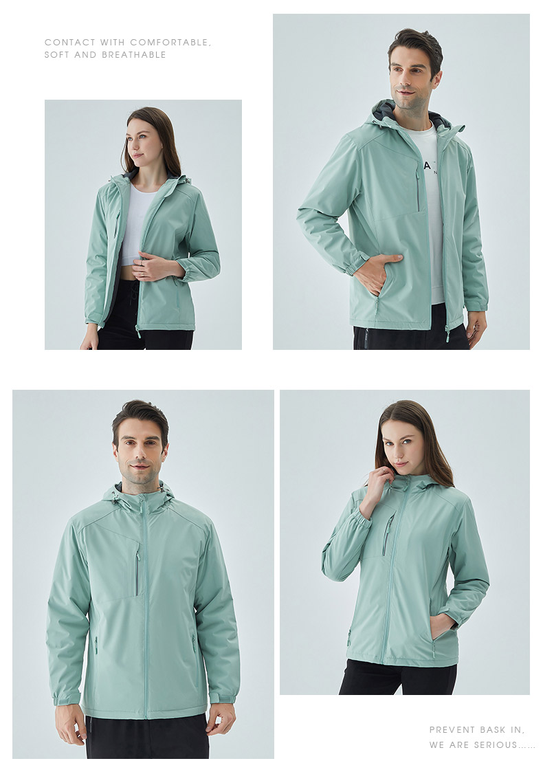 Couple warm fleece jacket for men and women M05-04011