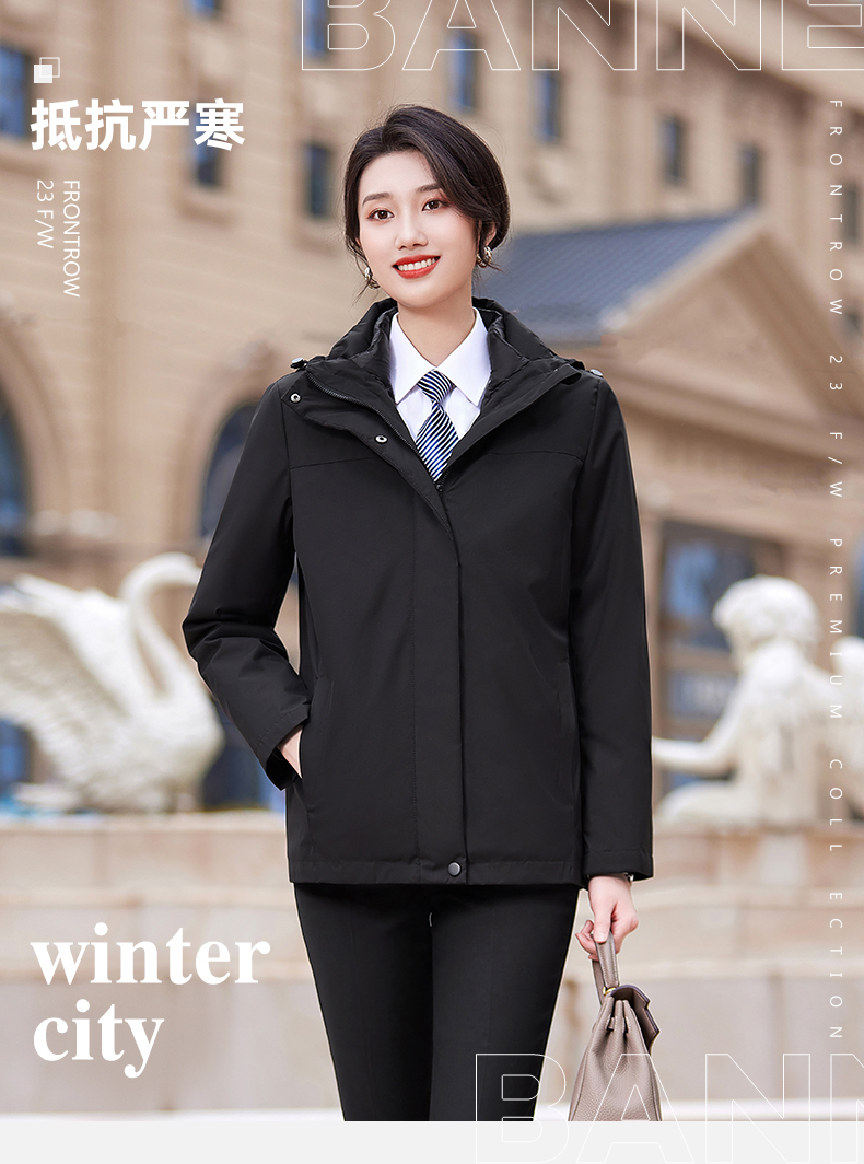 Down cotton detachable liner casual coat two-piece suit for women DY7-2323 for women