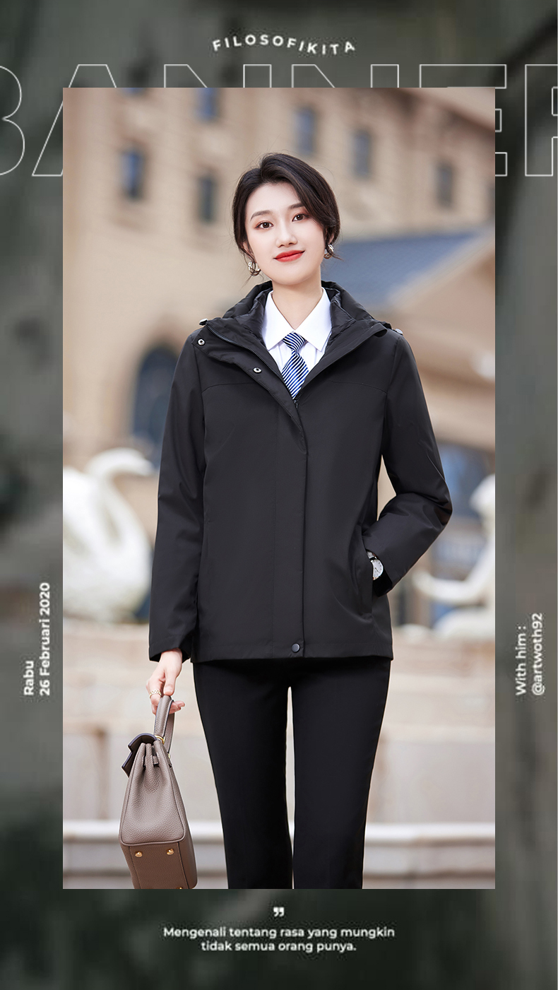 Down cotton detachable liner casual coat two-piece suit for women DY7-2323 for women