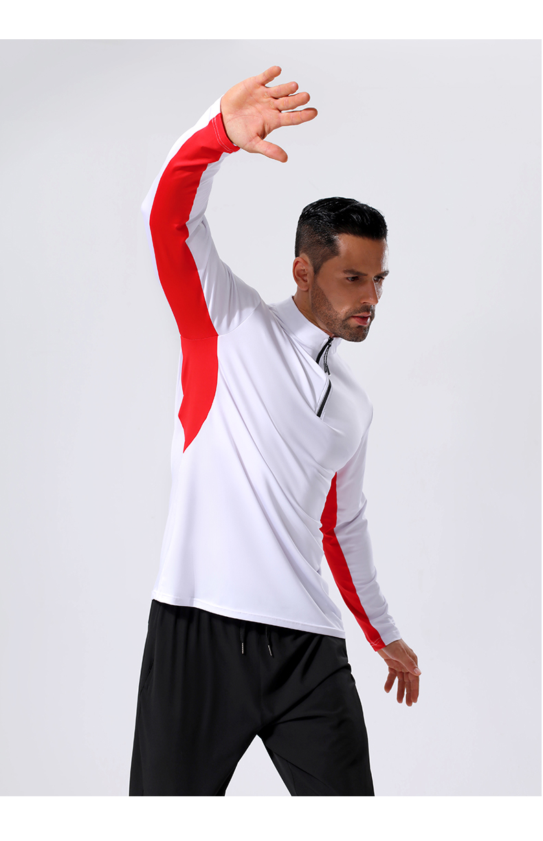 Sports quick-drying stand-up collar half-zip long-sleeved training suit GB11-A6