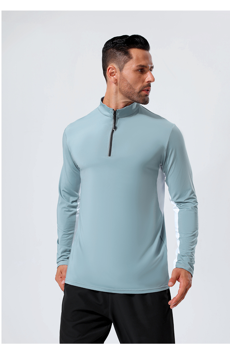 Sports quick-drying stand-up collar half-zip long-sleeved training suit GB11-A6