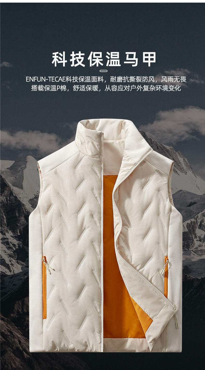 Autumn and winter warm half-high collar vest jacket for women KJ-62501 for women