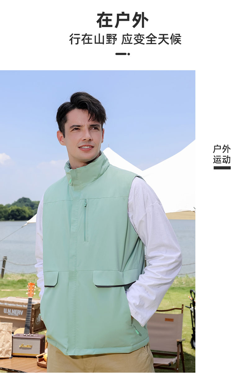 Parker down cotton warm vest W07-CX-JC701