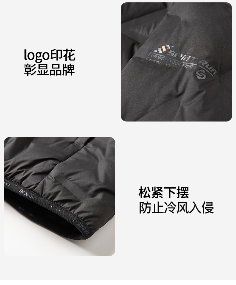 Lightweight hooded warm portable down jacket KP1-68518 for women