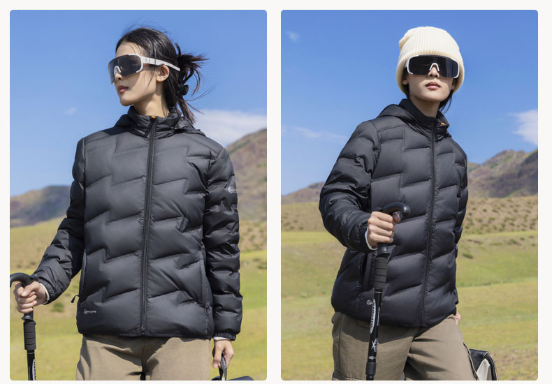 Pure color couple light down jacket H09-79811A