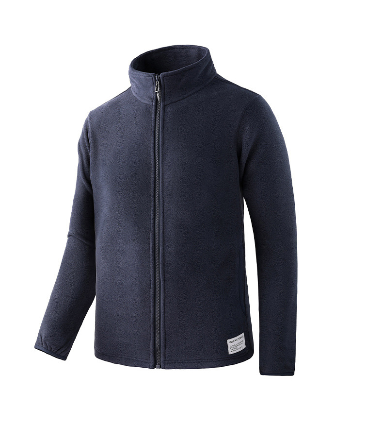 Outdoor sports solid color fleece jacket couple models KG2-2188 women models