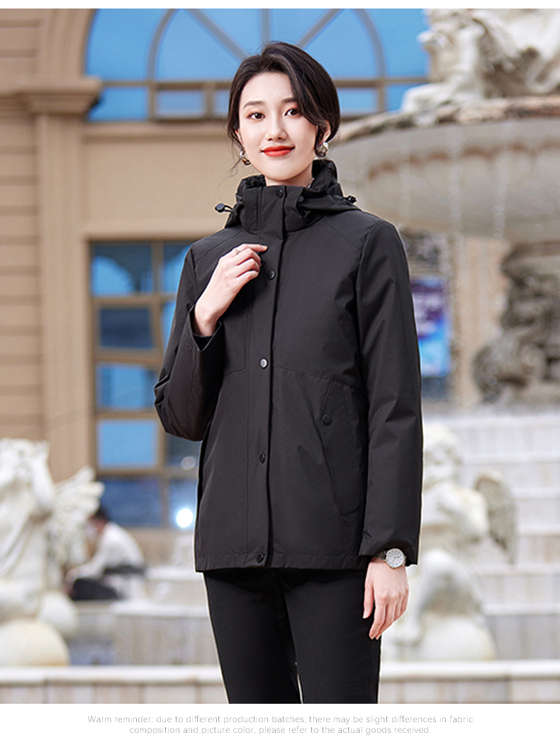 Autumn and winter warm detachable liner coat two-piece suit for women DY7-2325 cotton coat for women