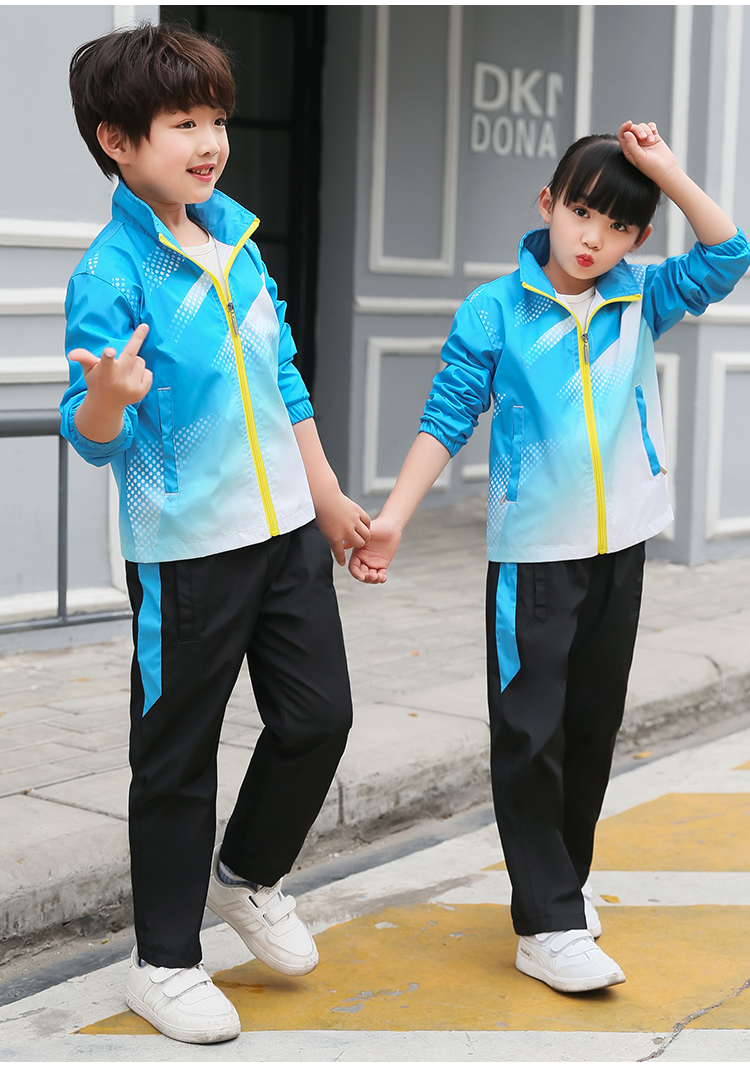 Comfortable outdoor leisure long-sleeved zipper suit parent-child style KH2-553-8819 cardigan suit