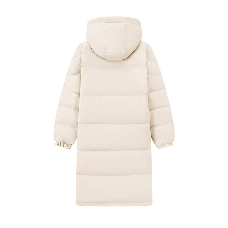 Thickened warm white duck down long down jacket G26-2317