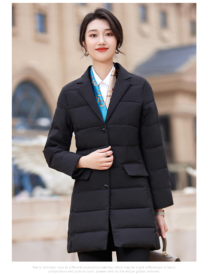 Lapel Thickened Down Cotton Jacket Mid-Length Women Model DY7-253 Women Model