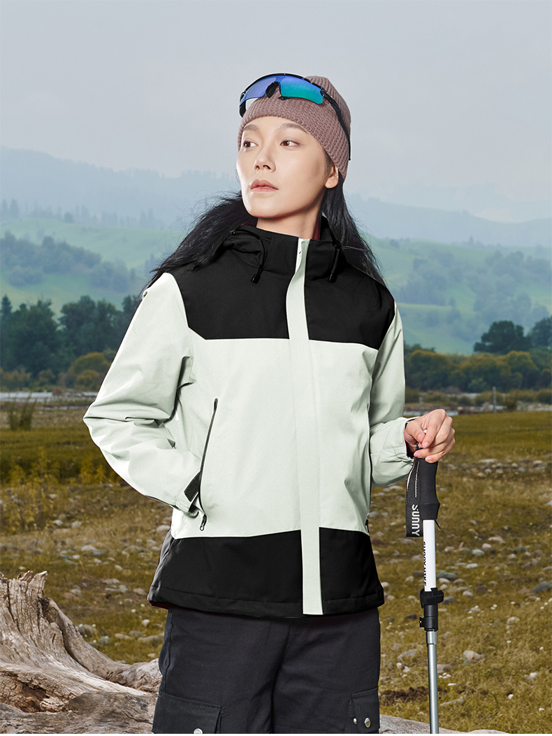 Graphene heat-collecting lotus leaf water-repellent jacket with cotton and one-piece jacket for women H09-LW79660