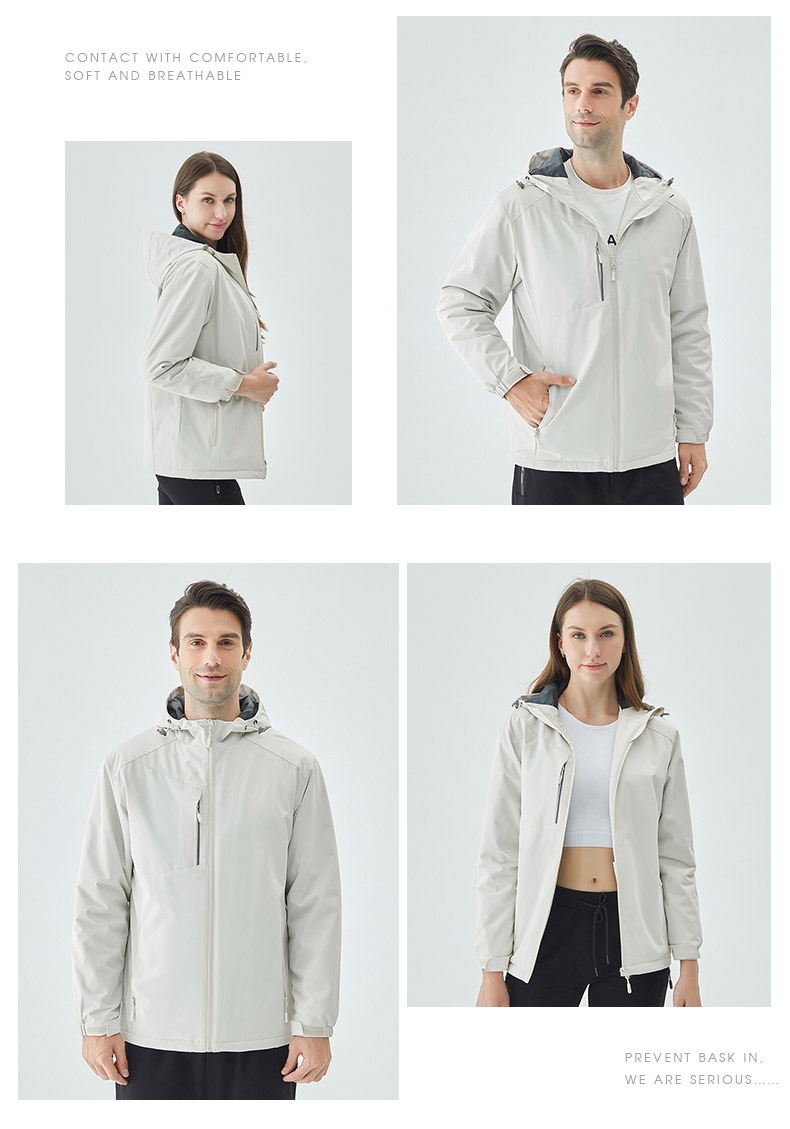 Couple warm fleece jacket for men and women M05-04011