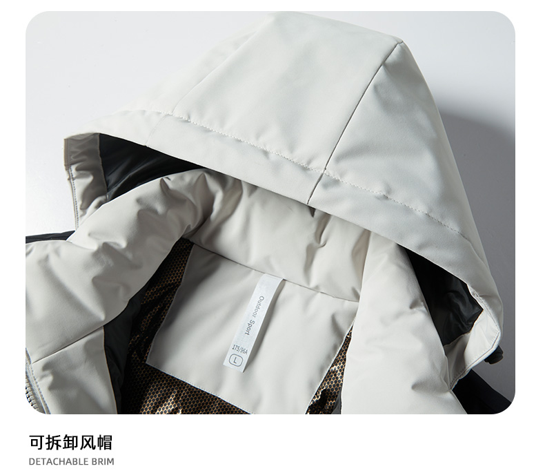 Autumn and winter couple outdoor windproof warm graphene men and women thick cotton coat KO-1999