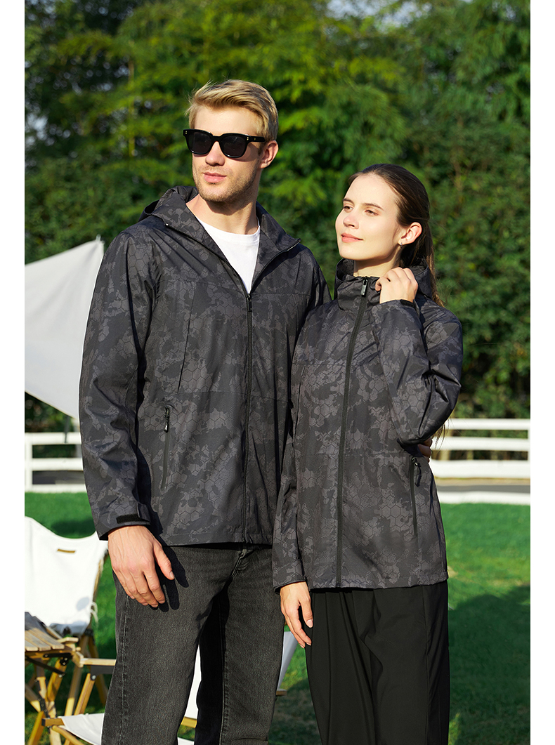 Lotus leaf style waterproof single layer jacket Z09-J23120