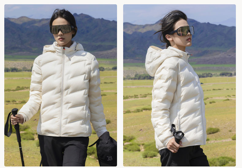 Pure color couple light down jacket H09-79811A