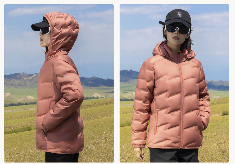 Pure color couple light down jacket H09-79811A