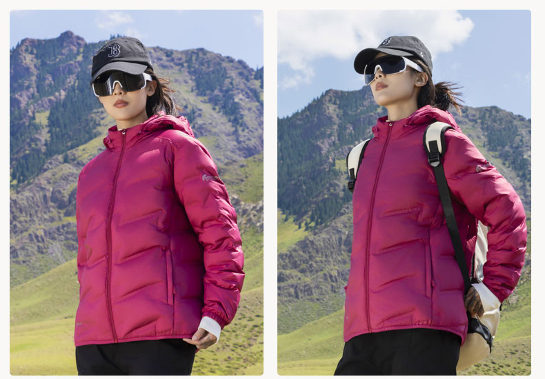 Pure color couple light down jacket H09-79811A