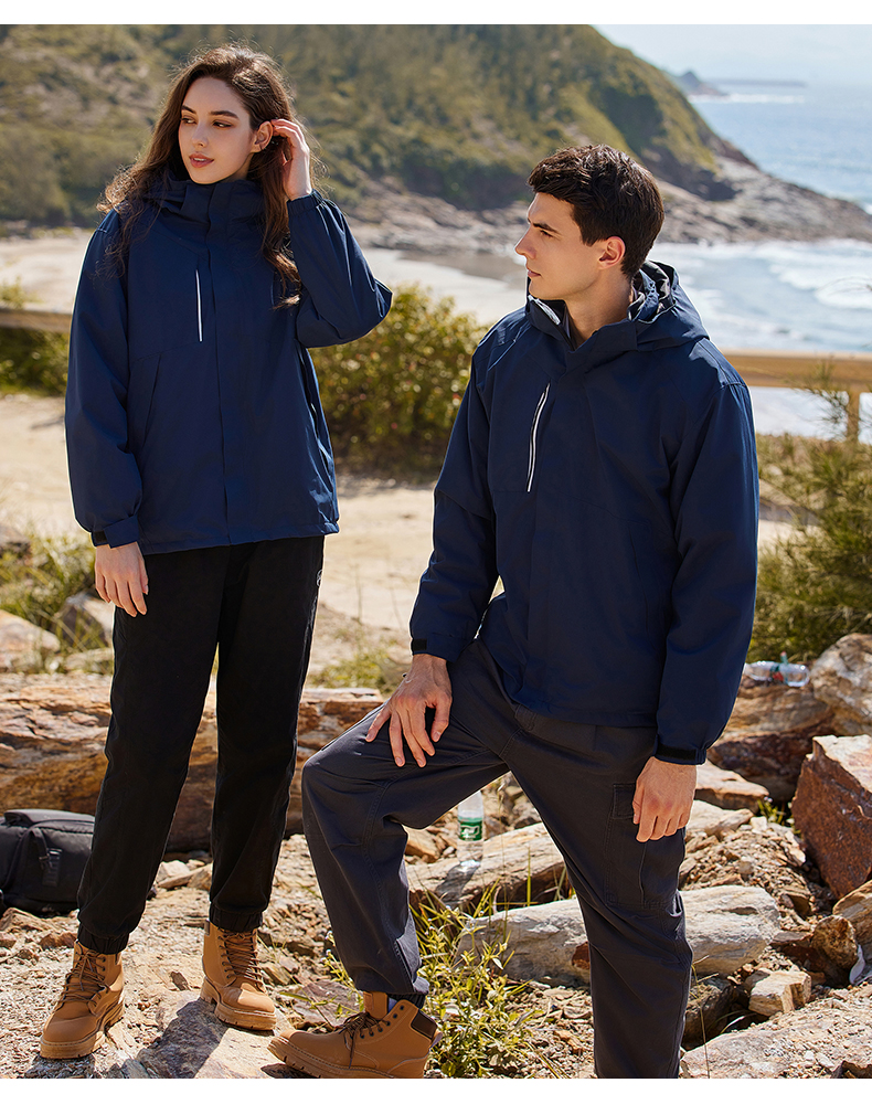 Outdoor mountaineering polar fleece three-in-one couple jacket YZ02-556